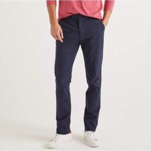 Boden Men Size W42/L32 Navy Blue Garment Dyed Lightweight Slim Fit Chinos NWT